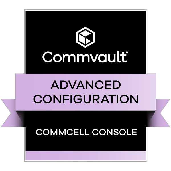Advanced Configuration - CommCell Console
